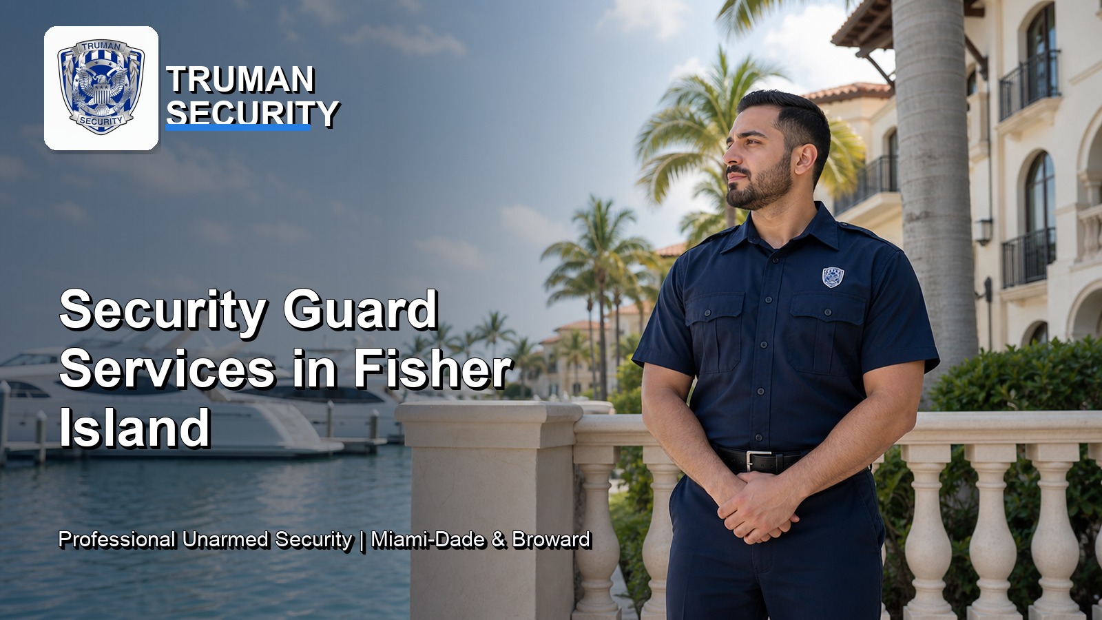 Security guard services in Fisher Island by Truman Security